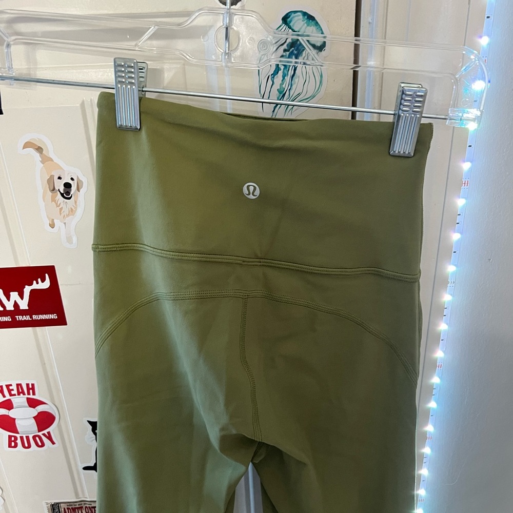 LULULEMON BRONZE GREEN FLARE PANTS💚